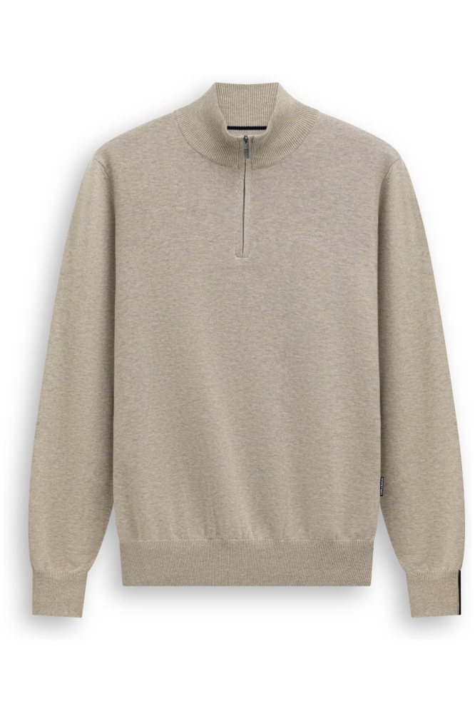 State of Art taupe heren trui | Vooraanzicht