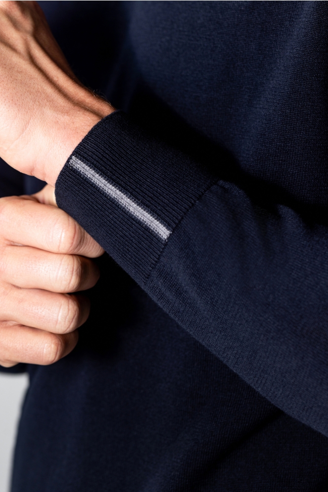 State of Art blauwe heren trui | Close up