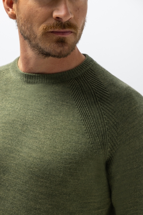 State of Art groene heren trui | Close up