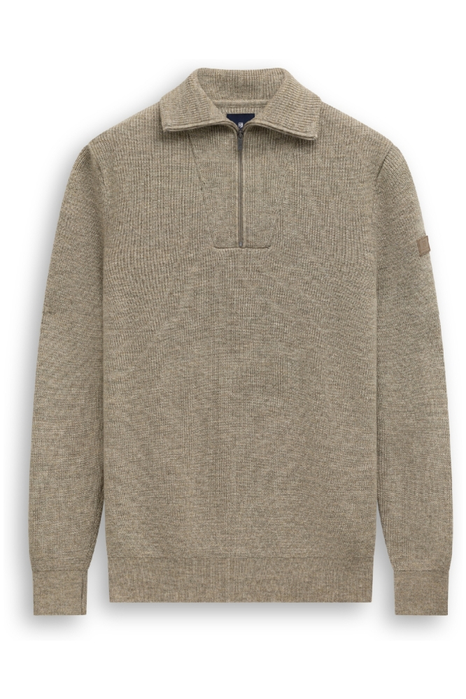 State of Art taupe heren trui | Vooraanzicht