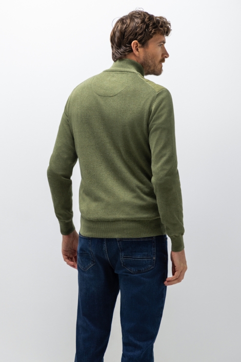 State of Art groene heren vest | Model achteraanzicht