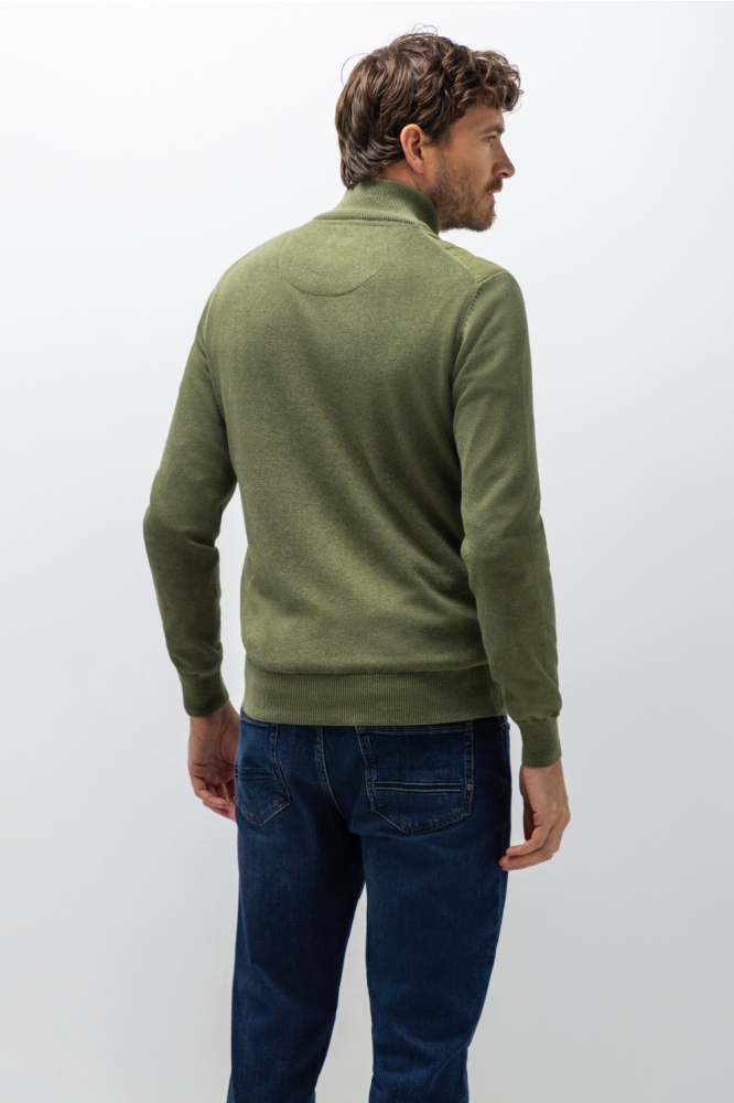 State of Art groene heren vest | Model achteraanzicht