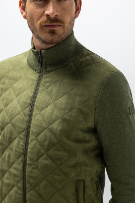 State of Art groene heren vest | Close up