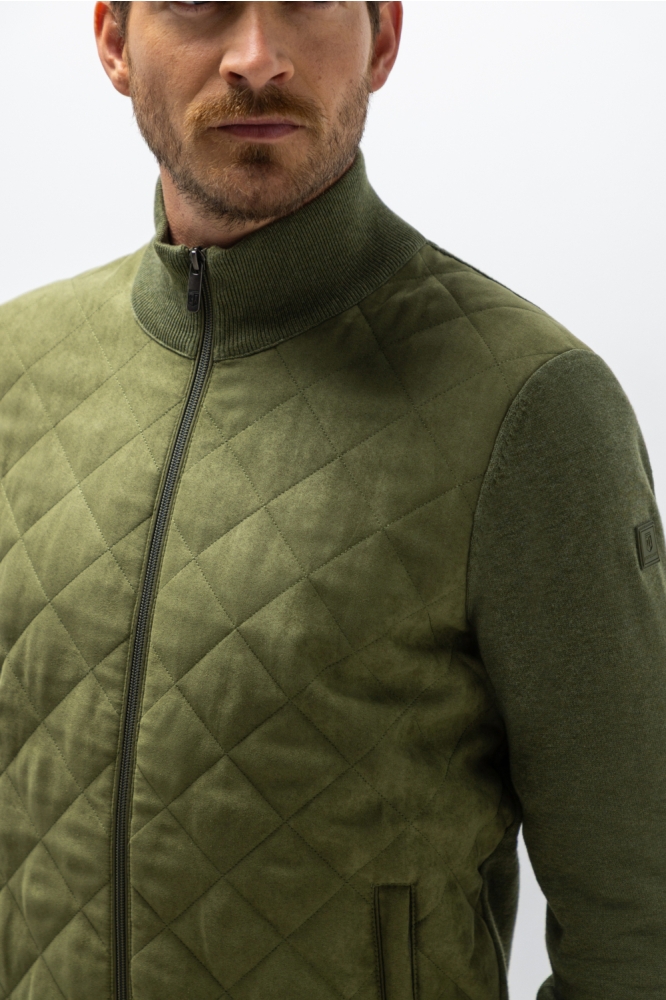 State of Art groene heren vest | Close up
