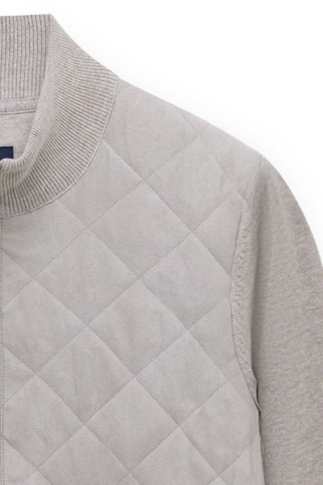 State of Art taupe heren vest | Close up