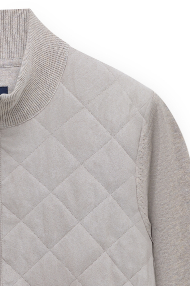 State of Art taupe heren vest | Close up