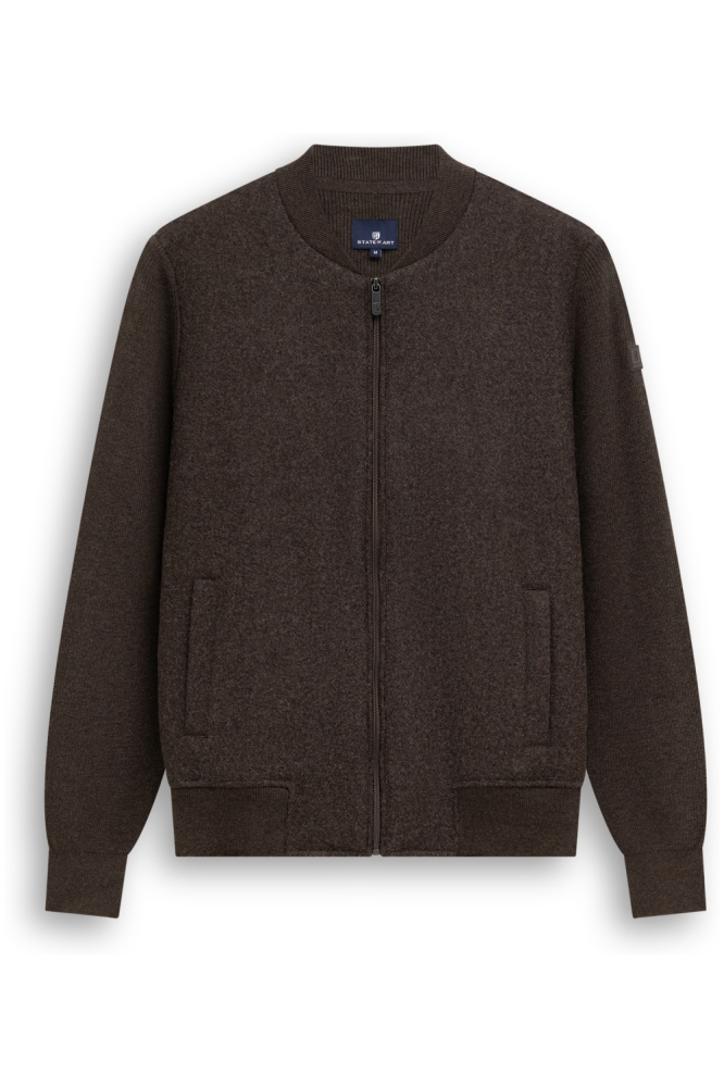 State of Art bruine heren vest | Vooraanzicht
