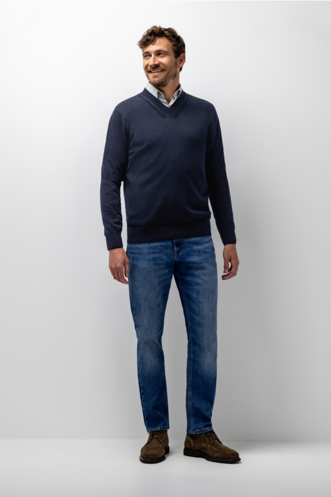 State of Art blauwe heren trui | Model