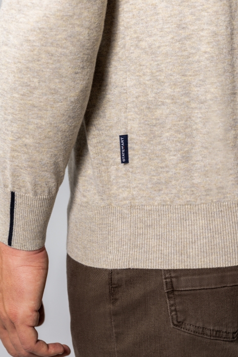 State of Art taupe heren trui | Unique Selling Point