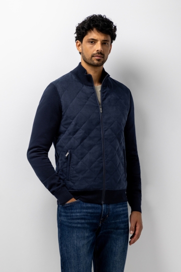 State of Art Vest VEST MET DOORGESTIKTE VOORZIJDE 16126051 DONKERBLAUW UNI