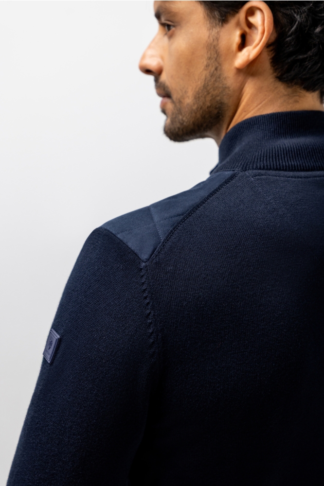 State of Art blauwe heren vest | Kleurstaal