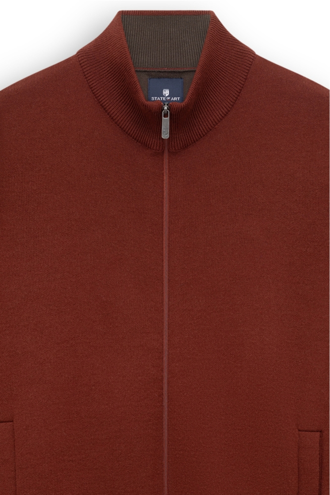 State of Art rode heren vest | Kleurstaal