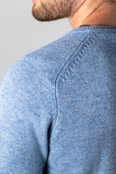State of Art blauwe heren trui | Close up