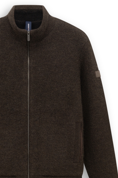 State of Art bruine heren vest | Close up