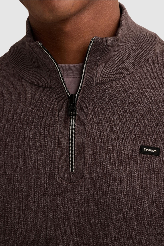 Vanguard paarse heren trui | Close up