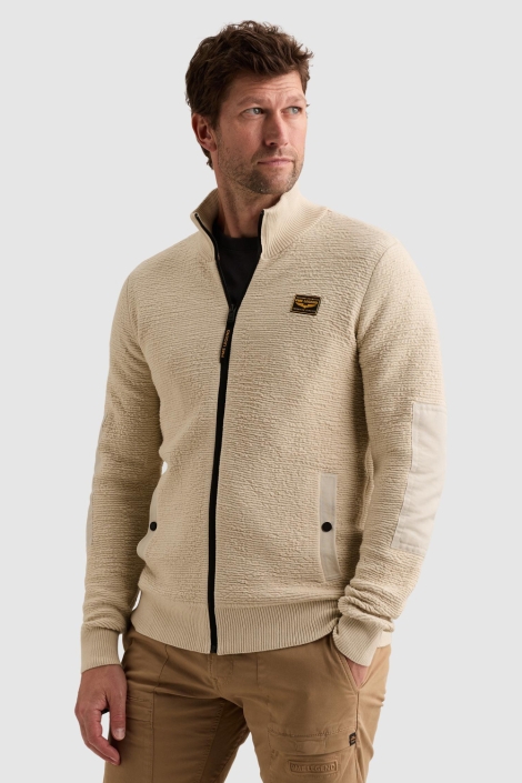 PME legend beige heren vest | Model vooraanzicht
