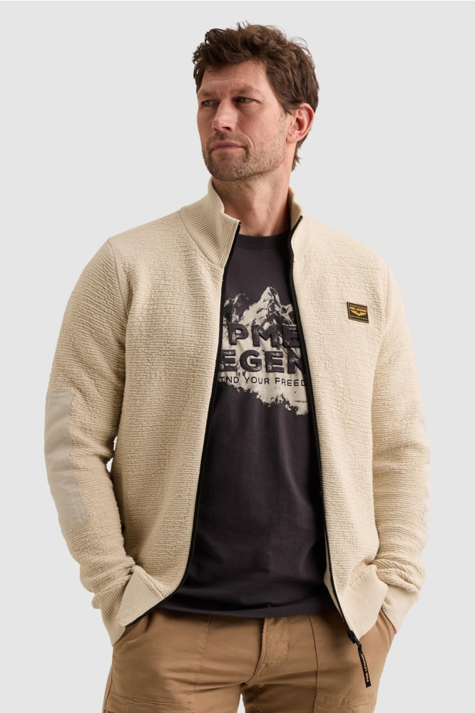 PME legend beige heren vest | Model vooraanzicht