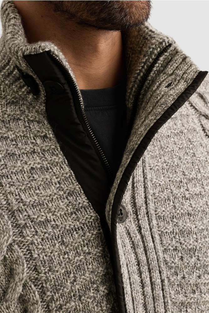 PME legend grijze heren vest | Close up