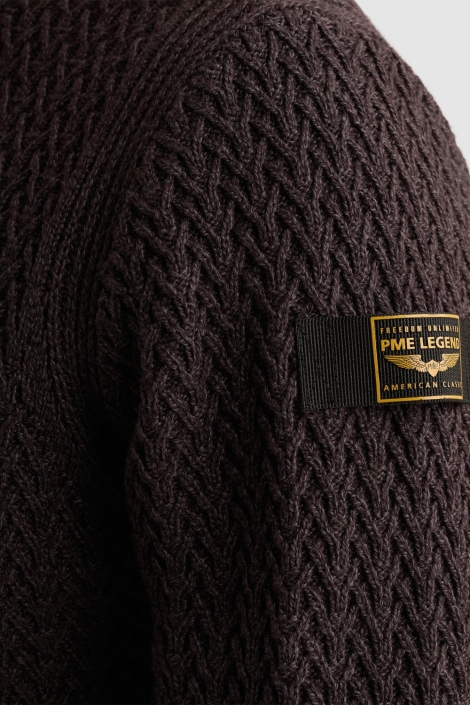 PME legend paarse heren trui | Close up