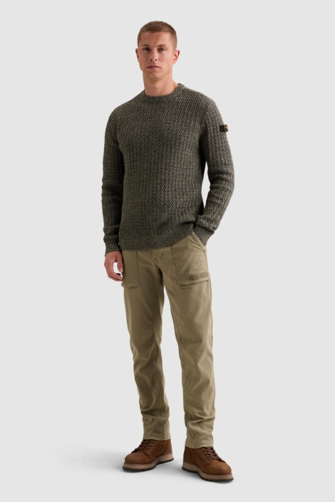 PME legend blauwe heren trui | Model