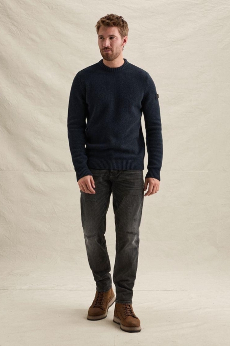 PME legend blauwe heren trui | Model