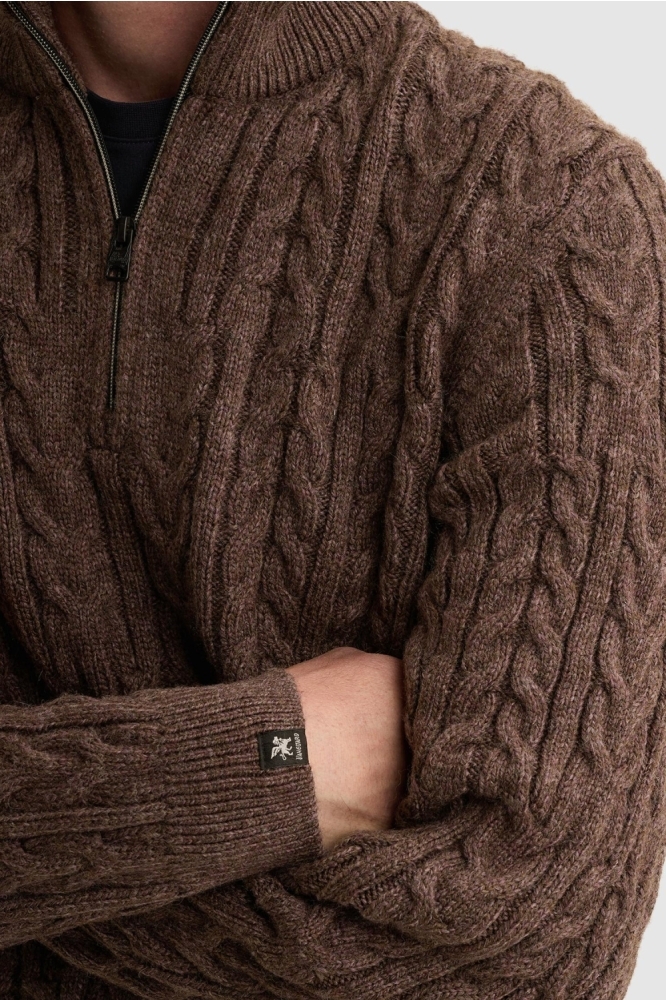Vanguard paarse heren trui | Close up