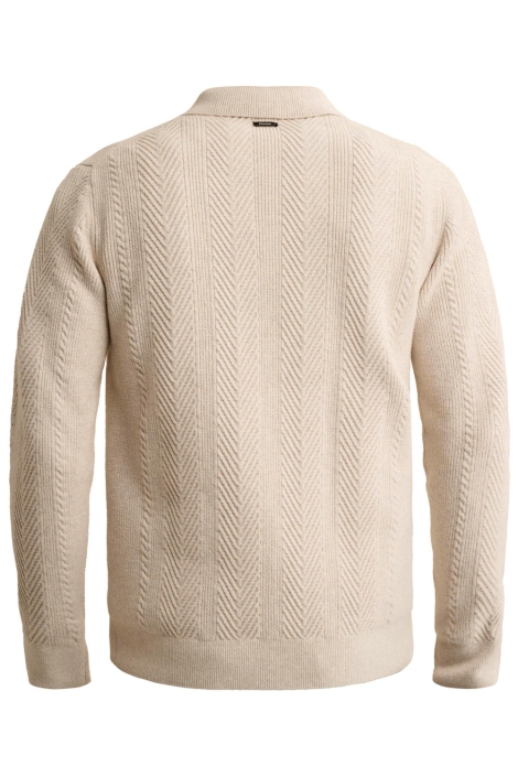 Vanguard beige heren trui | Achteraanzicht