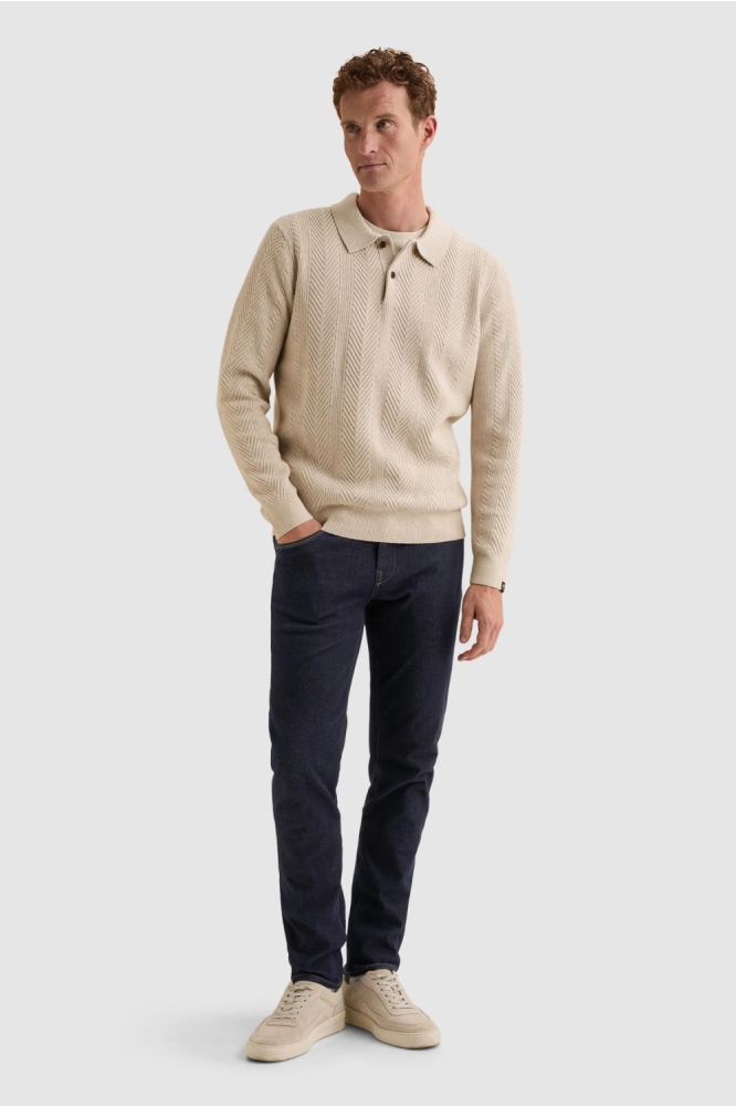 Vanguard beige heren trui | Model