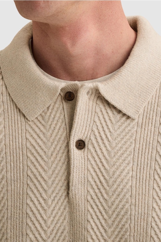 Vanguard beige heren trui | Close up