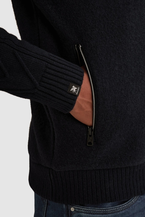 Vanguard blauwe heren vest | Close up