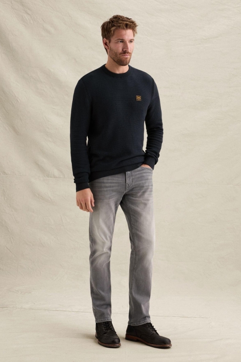 PME legend blauwe heren trui | Model