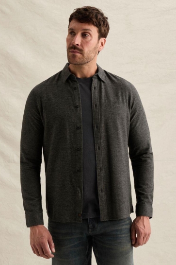 PME legend r-neck cotton mouline Zwart