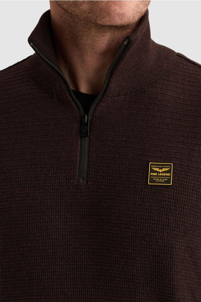 PME legend bordeaux heren trui | Close up