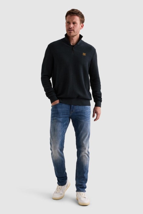 PME legend blauwe heren trui | Model