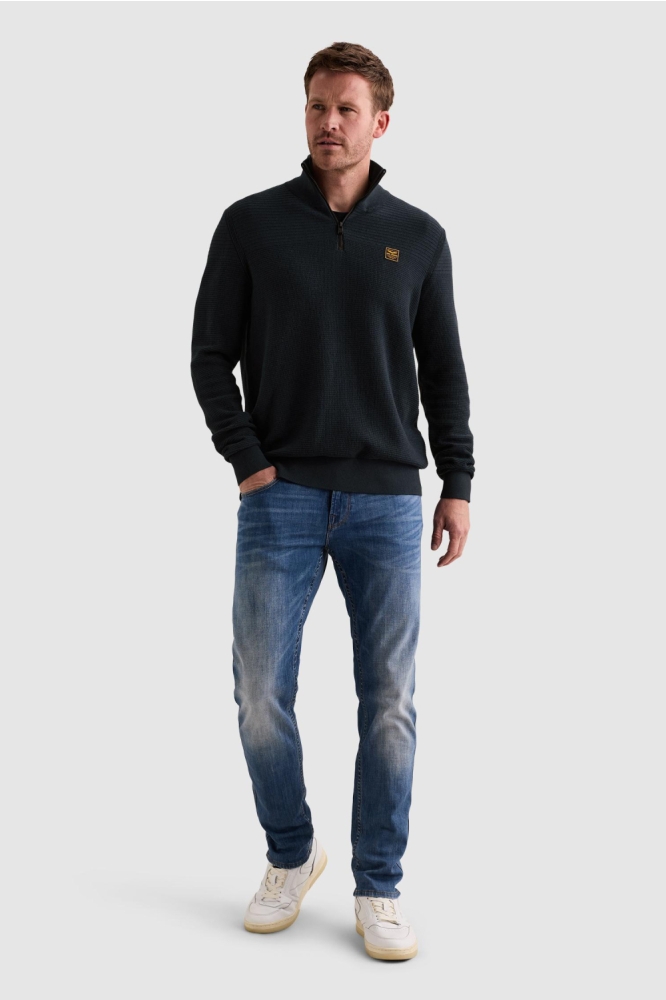 PME legend blauwe heren trui | Model