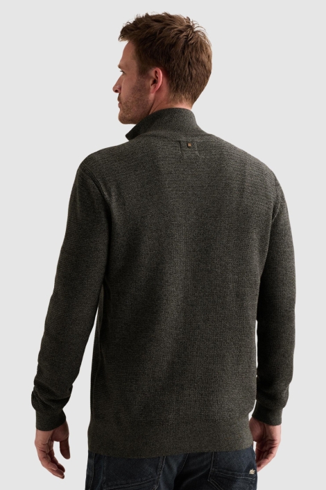 PME legend grijze heren trui | Model achteraanzicht