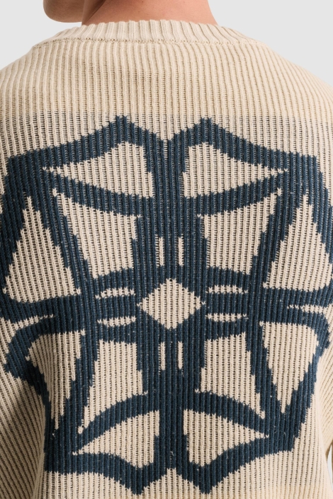Cast Iron beige heren trui | Unique Selling Point