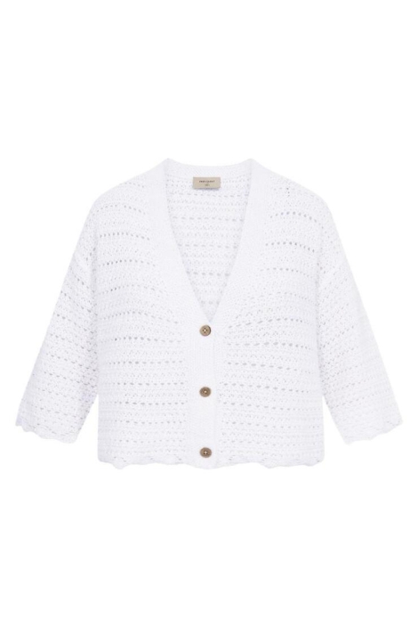 Freequent witte dames vest | Vooraanzicht
