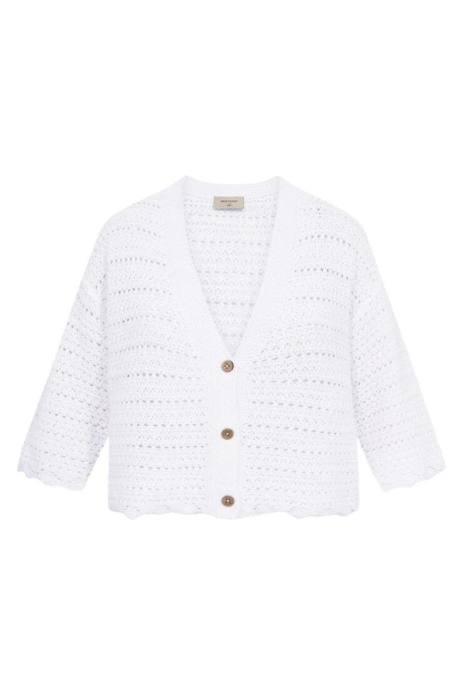 Freequent witte dames vest | Vooraanzicht