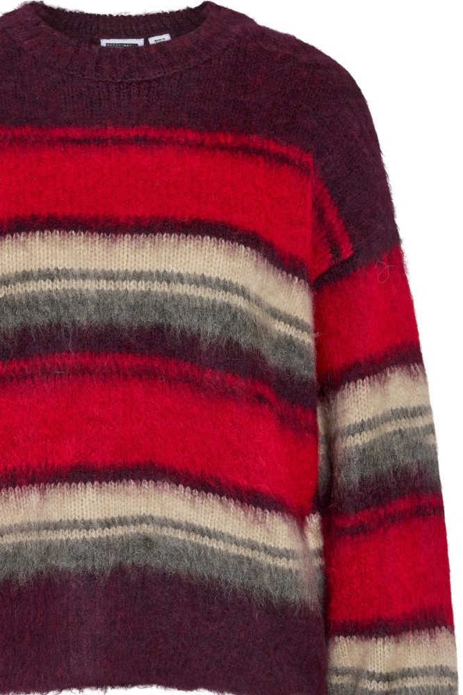 Noisy may bordeaux dames trui | Close up