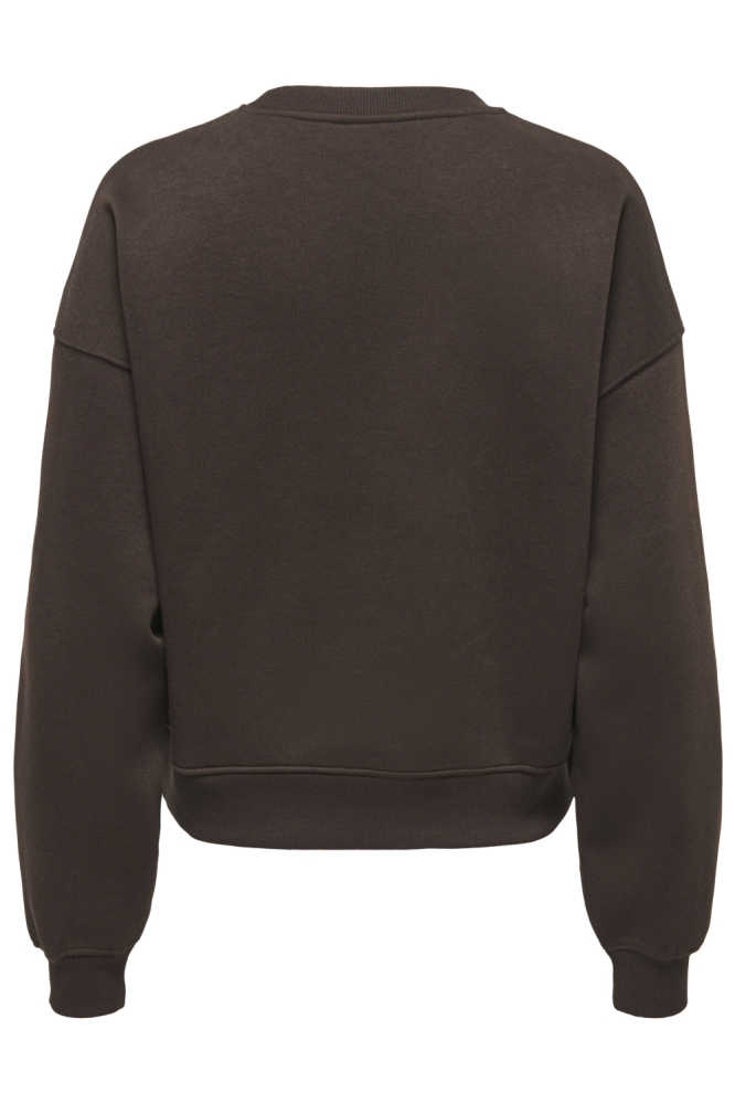Only bruine dames sweater | Achteraanzicht