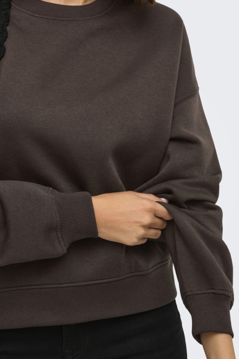 Only bruine dames sweater | Close up