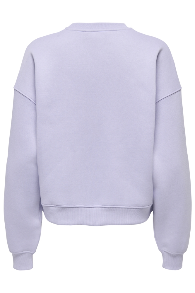 Only paarse dames sweater | Achteraanzicht