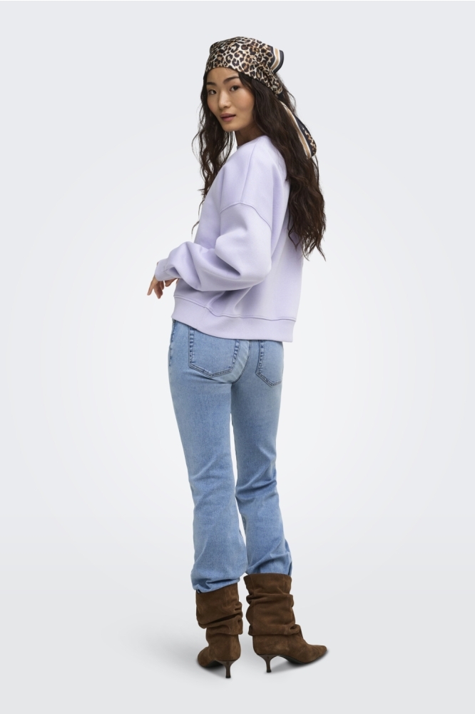 Only paarse dames sweater | Model