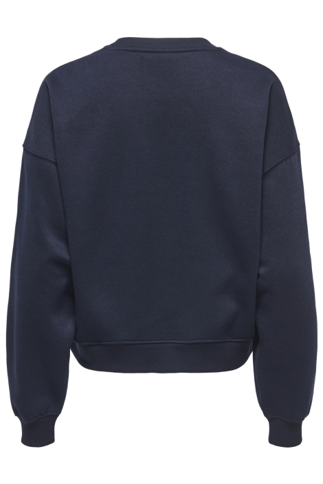 Only blauwe dames sweater | Achteraanzicht