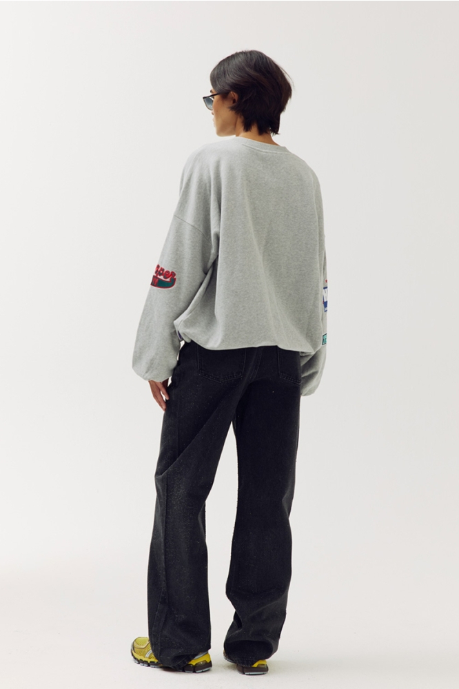 Harper & Yve grijze dames sweater | Model