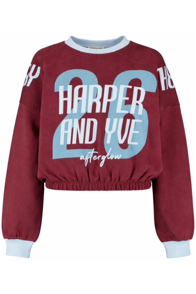 Harper & Yve rode dames sweater | Vooraanzicht