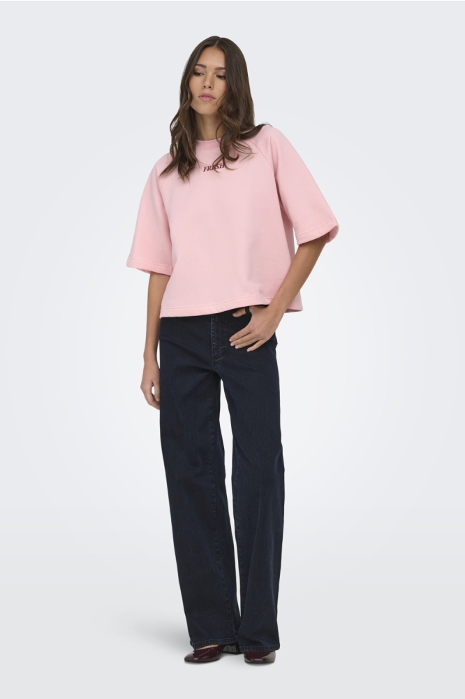 Jacqueline de Yong roze dames sweater | Model