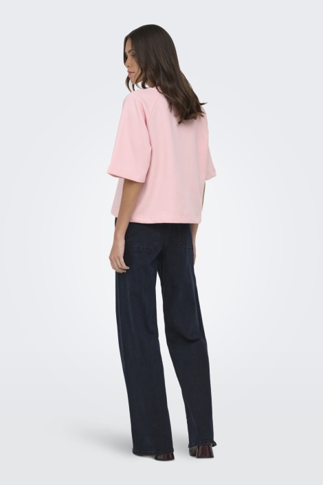 Jacqueline de Yong roze dames sweater | Model