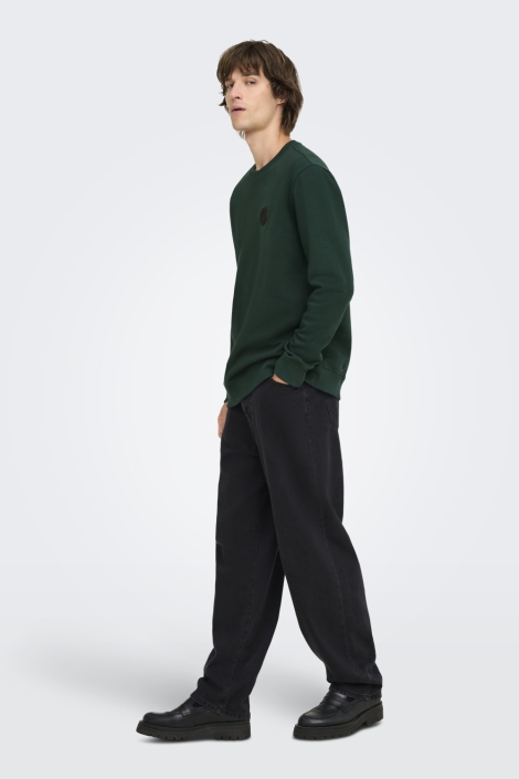 Only & Sons groene heren sweater | Model